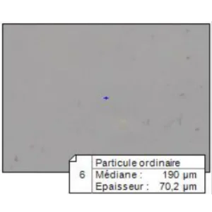 Norme ISO 16232, particules maximales avec Dégr'est